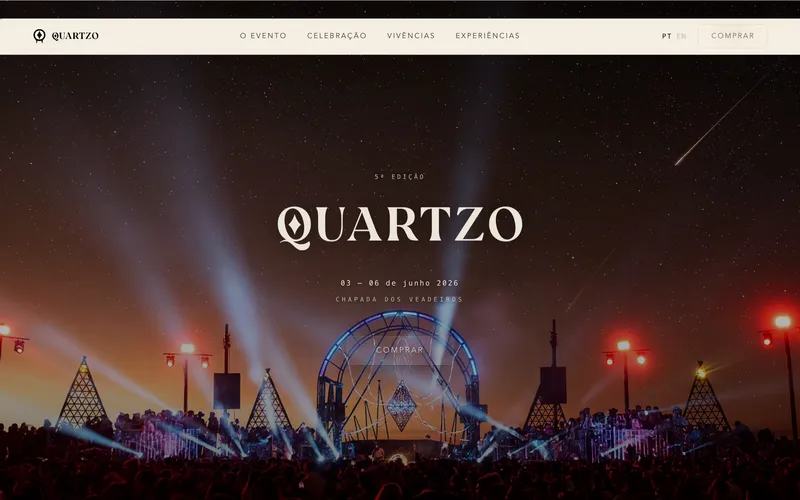 Site do Sounds of Quartzo